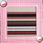 Preview: Rippjersey Streifen beige rot blau